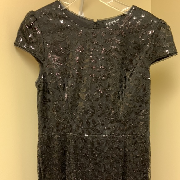 Emanuel Ungaro lace with sequins lined dress made in Macau - Picture 2 of 10